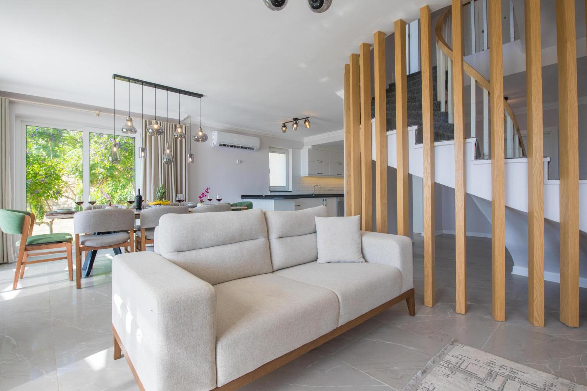 Beachfront White Villa With Private Swimming Pool Kalkan Kültér fotó